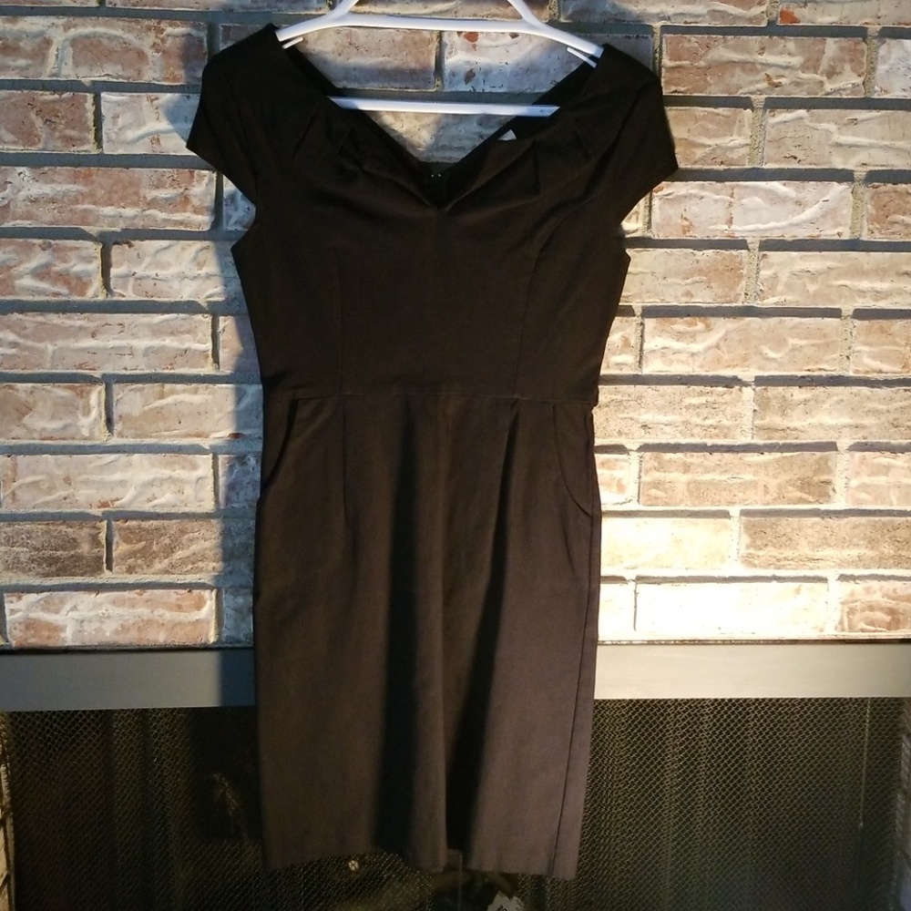 Tight black dress